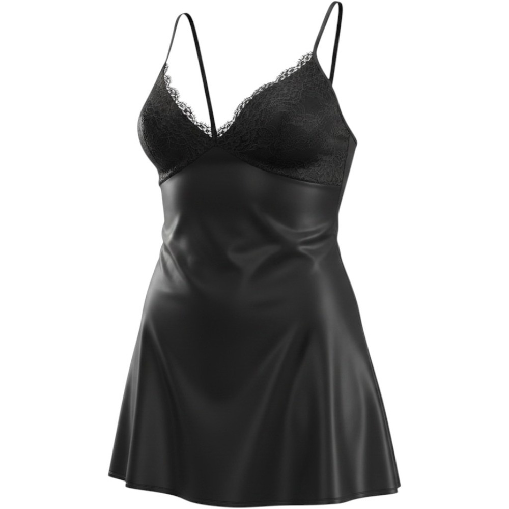 Delicates Women's Medium Black Lace Sleeveless Slip Dress nightgown Made In USA